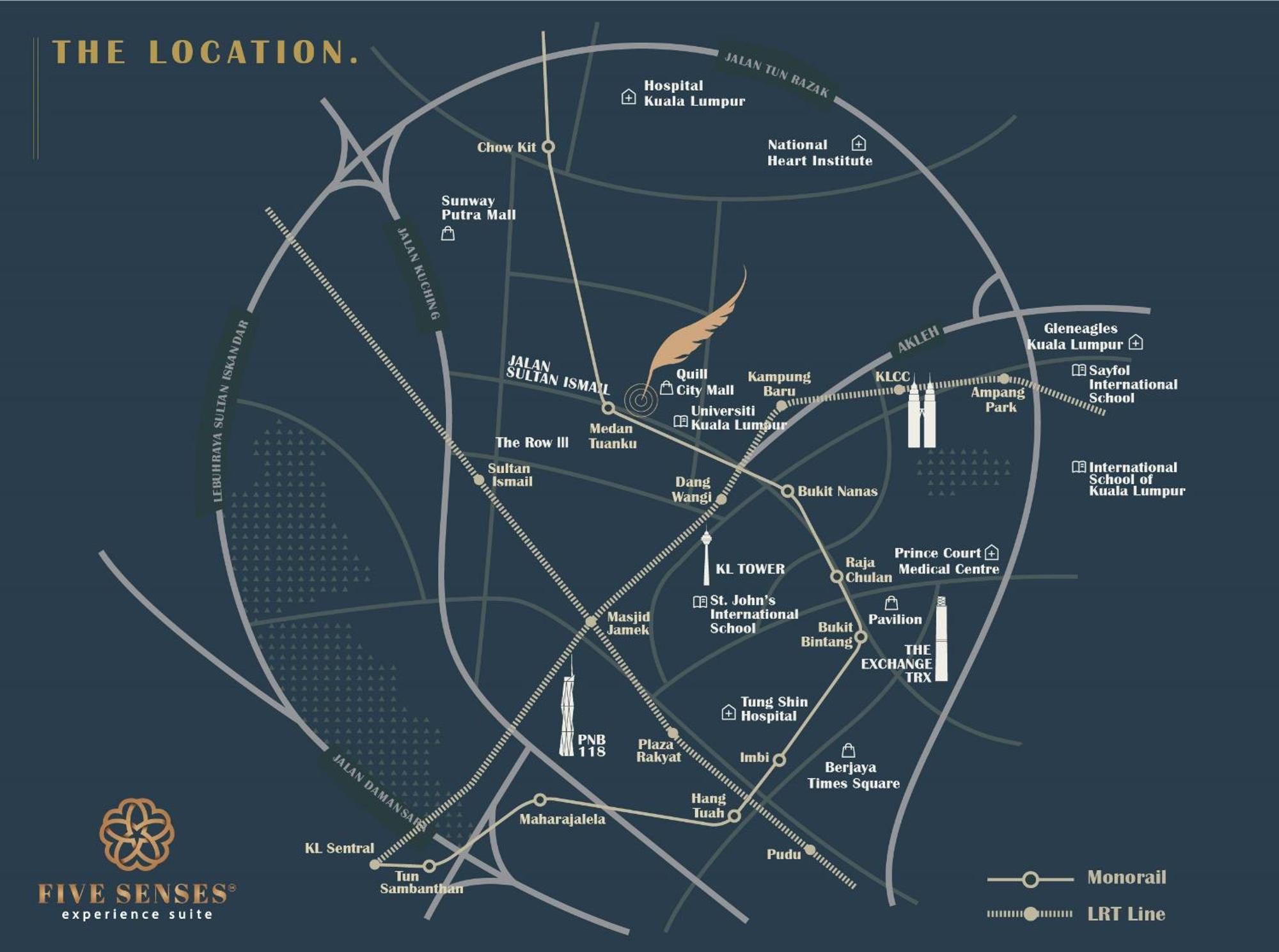 Pangsapuri Quill Residences Kuala Lumpur, Five Senses *